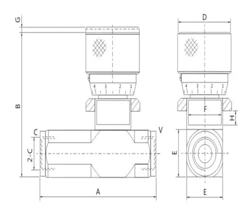 Vanne unidirectionnel STU-G3/8 régulation de pression pour machines agricoles