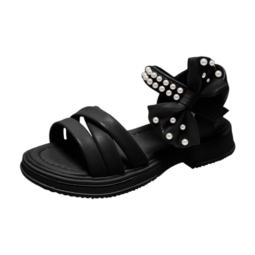 Closed Toe Sandals for Girls Fashion Spring Summer Toe Solid Color Bowknot Children Casual Girls Jelly Sandals