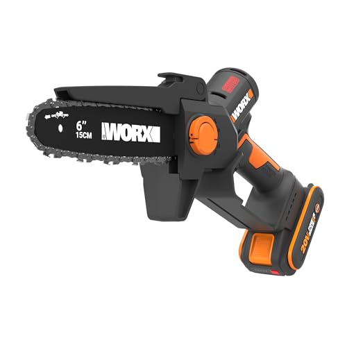 WORX WG327E Mini Motosierra 15cm 20V 2Ah Brushless, una Mano