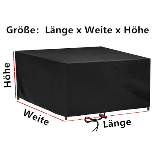 Housse imperméable mobilier jardin durable protection table extérieure - 8