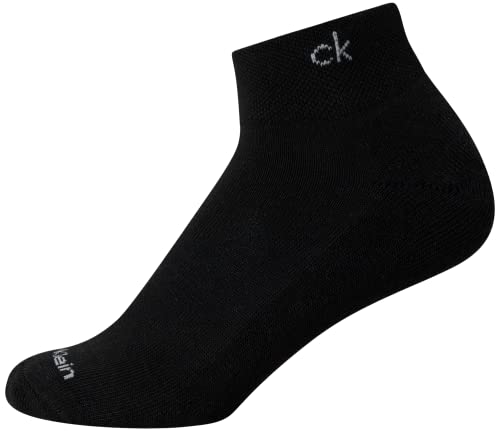 Image of Calvin Klein Quarter Socks for Women - 6 Pack Cushioned Ankle Socks - Quarter Cut, Breathable, Lightweight, Athletic Design