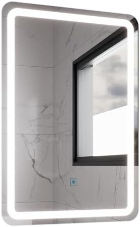 Espelho Retangular com Led 60x40cm Touch Bivolt Moderno Led Multi...