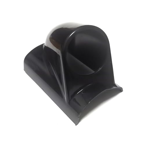 60φ用 メーターカバー ピラー 右用 60mm 汎用メーターパネル 後付け 交換 メーターフード オートゲージ メーターホルダー ゲージポッド カーボン柄/ブラック (ブラック, 1穴)