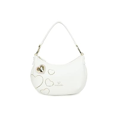 Braccialini Beth Patch Borsa a Spalla Donna con Dettagli Cuore