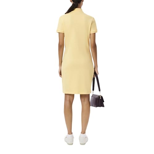 Image of Lacoste Women's Slim Fit Stretch Petit Pique Polo Dress