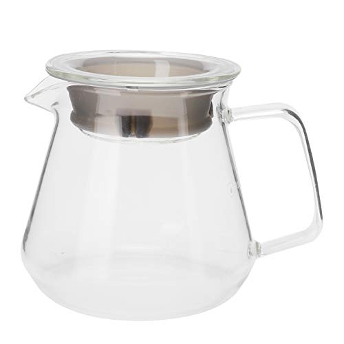 300 ml/500 ml Coffee server standard Glass Coffee Carafe Pot, Heatresistant Clear Pour Over Cohershaker Kettle per Home Office Cafe Shop (300 ml)
