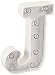 Darice Metal Letter J Marquee Light Up, White
