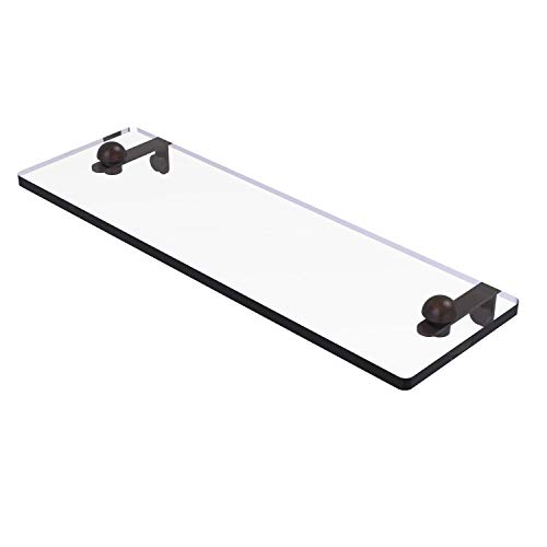 Allied Brass RC-1/16 16 Inch Vanity Beveled Edges Glass Shelf, Venetian Bronze