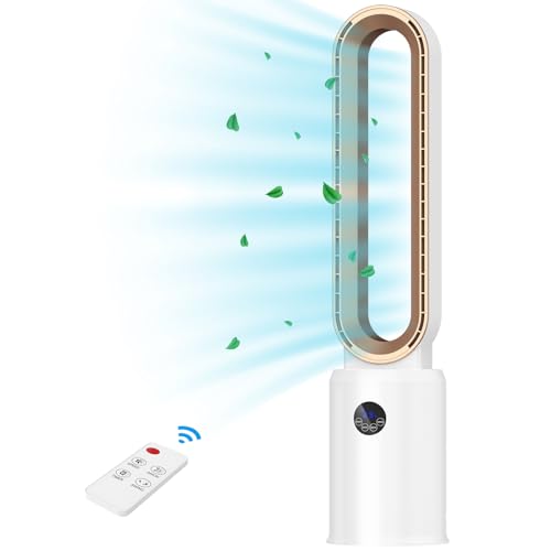 Advwin Bladeless Tower Fan with Remote and Timer
