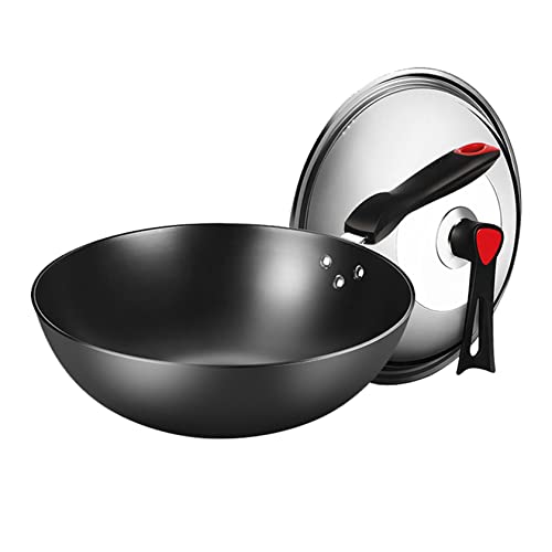 Wok de Hierro Fundido 32 cm con Tapa miniatura 1