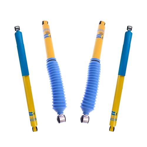 Bilstein Set of Front and Rear B6 4600 Series Shocks Compatible with 1999-2004 F250/F350 4WD with 0 Lift and Leafspring Front Suspension | Easy Installation