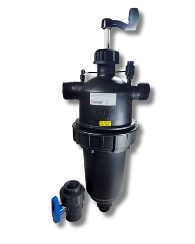 Amiad Scanaway Super Filter 2" Semi-Automatic Self-Cleaning Irrigation Filter 155 & 200 Mesh Options High-Capacity Stainless Steel Screen, 150 PSI Max Pressure (155 Mesh)