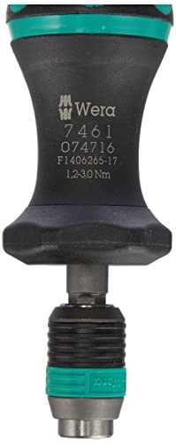 Image of Wera 05074716001 Kraftform 7461 Hexagon Torque Screwdriver, 1 /4 inch Head, 1.2-3.0 Nm Pre-Set Adjustable Torque Range