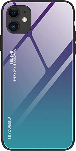 Coque iPhone 12 Pro Max fine en verre trempé dégradé finition premium couleur B