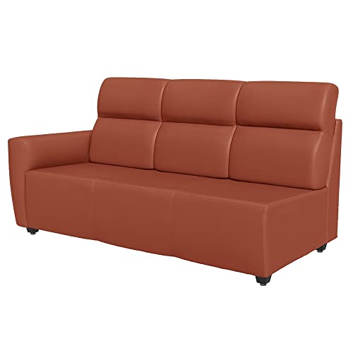 Image of Wakefit Sofa Set | 3 Year Warranty | Sofa 3 Seater, 3 Seater Sofa for Living Room, Wooden Sofa Set, 3 Seater + Right Aligned, Sofa for Living Room - Belize(Romance : Tan)