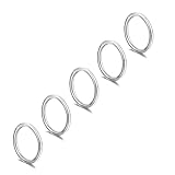 Lantine Juego de 5 aros de nariz para mujer, de acero quirúrgico 316L, para tabique, rook, daith, caracola, tragus, joyería con bisagras, cartílago, aretes de aro de oro, 20G, 18G, 16G, Acero