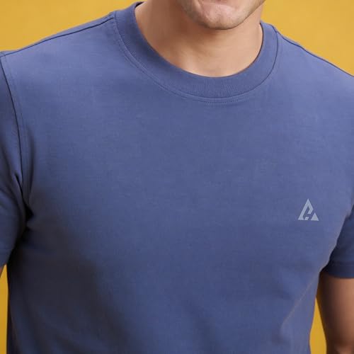 Image of Clans & Hans Men's Super Combed Cotton T Shirt, Regular Fit Round Neck Tshirt, Half Sleeves, Plain T-Shirt for Men