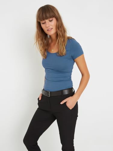 ONLY Damen Onllive Love SS Oneck TOP JRS, Peacoat/Moonlight Blue/Tradewi, XXXL 4
