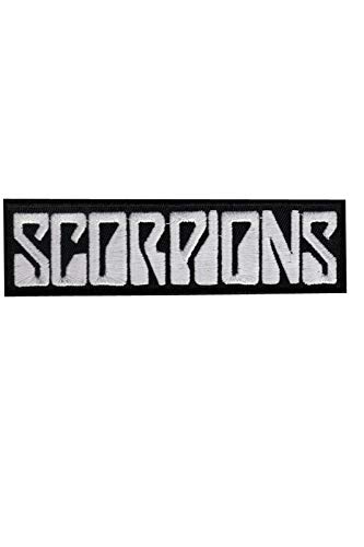 SigitasTrading Scorpions Silver Écusson Patch en Fer brodé sur Accessoire