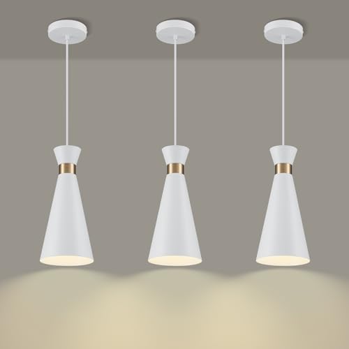 White and Gold Mini Pendant 3-Pack