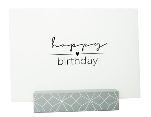 kleiner Stempel "happy birthday" für Geburtstagskarten Geburtstagspost oder Geschenktüten