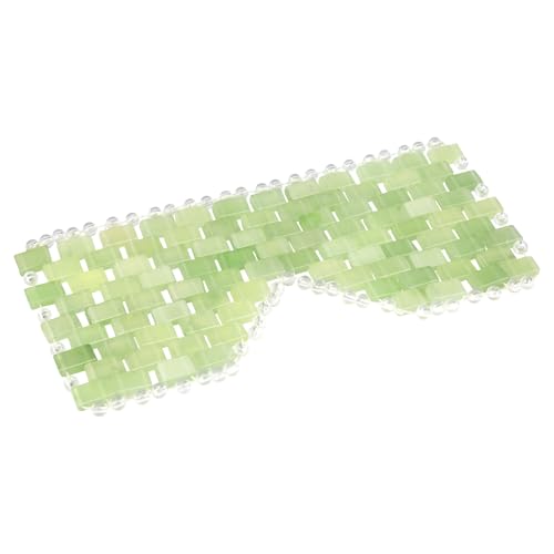LazyGa Jade Eye Mask Facial Cooling Mask with 100% Real Jade for Hot & Cold Therapy to Reduce Wrinkles Puffiness Migraines and Anti-Aging