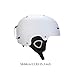 RNXRZANK Ski Helmet for Sports with Removable Ear Pads and Liner for Teens Cycling and Snowboarding, White L