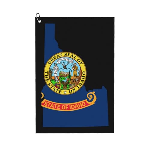 NIENIE Flag Map of Idaho Golf Towel 16 x 24
