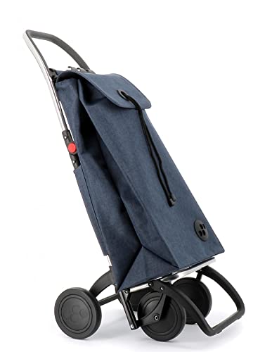 Klappbarer Einkaufstrolley Rolser I-Max Tweed 4 Räder - Marino – Bild 6