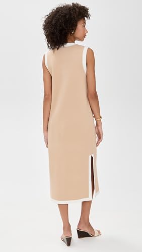 English Factory Women's Knit Midi Dress with Ribbon Tie3