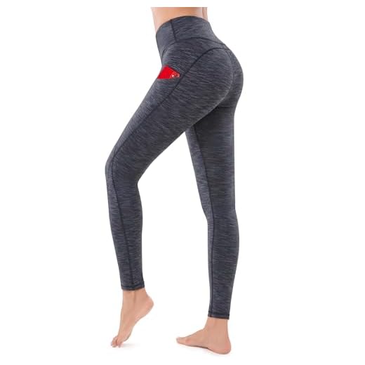 TOREEL Calças de ioga com bolsos, leggings femininas com controle de barriga, leggings de cintura alta com bolsos, treino, ioga atlética