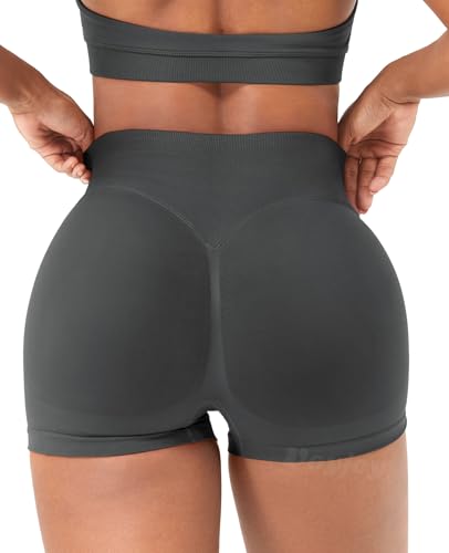 Image of VOYJOY Women Workout Impact Shorts 2.5 inch / 3.6 inch / 4.5 inch / 6 inch Scrunch Butt Booty | Tummy Control, High Waisted, Bike Short, Gentle Compression, for Women