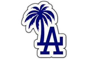 Palm Angels Blue and White LA Sticker