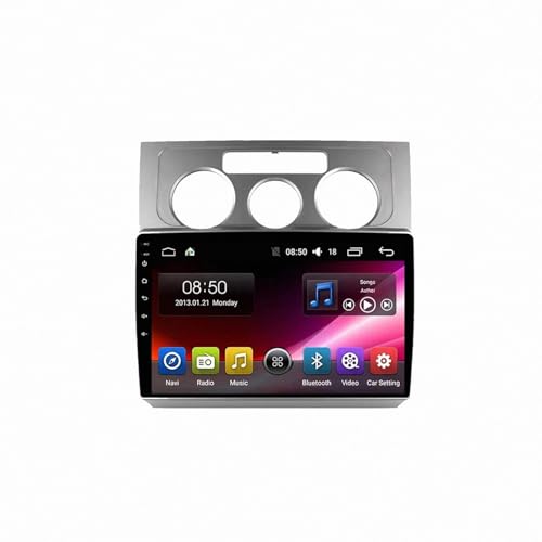 Pantalla Carplay para Touran 1 solucione la falta de bluetooth y aparque seguro