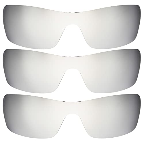 Lentes compatibles Oakleys Batwolf espejo polarizado en color gris y talla única