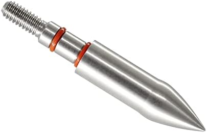 maifield Stainless Steel Archery Field Points, Easy Pull Various Outside Diameter,175/200/225/250/275/300 Grains,Screw in Archery Field Tips (5/16", 175 Grains R)
