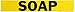Brady 8804-1 Self-Sticking Vinyl Pipe Marker, B-946, 2 1/4" X 14", Black On Yellow Pressure Sensitive Vinyl, Legend "Soap"