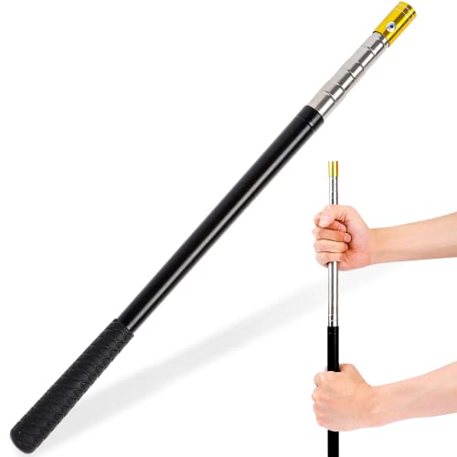 Gefischtter Fishing Harpoon Pole, Retractable Telescopic Stainless Steel Fish Gaff Fishing Barbed Spear Aluminum Alloy Rod with 8mm Screw for Outdoor Fishing Landing
