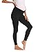 Foucome Women's Maternity Legging Under The Belly Super Soft Support Seamless Elastic Pants (Black 2pack, XL)