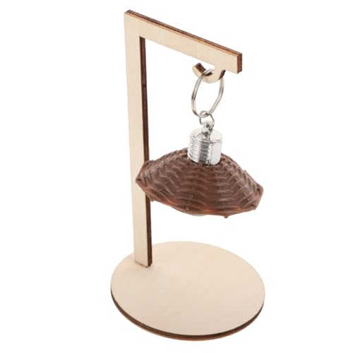 FRCOLOR Kit DIY Lampe de Table Bois avec Argile Légère Modelable Lampe Puzzle Personnalisable pour Créative avec Veilleuse Fonctionnelle