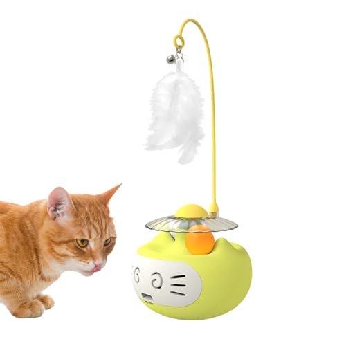 Balle interactive chat plume jouet puzzle stimulant stress interieur