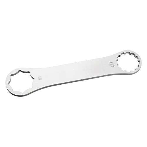 Gogogmee Bike Parts Front Fork Spanner 8t/12t Fork Removel Wrench Bike Tool for Cyclists