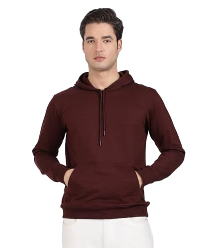 Image of Cotton Hoodies for Men | Pullover | Winter Wear | Hoodie | Hooded Sweatshirt | Kangaroo Pockets Hoodie|Regular Fit |Size S- 2XL