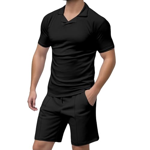 Ensemble polo court 2 pièces homme pour vos journées de golf d'été