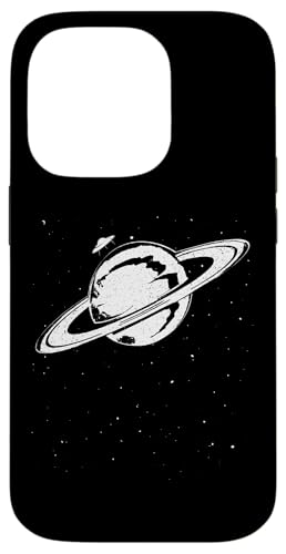 UFO on the Saturn - ���ƉF���̉F���l �A���e�B�[�N�� �X�}�z�P�[�X iPhone 14 Pro �p