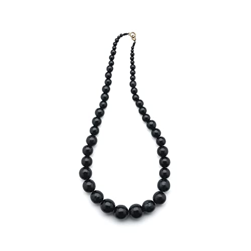 Nanalou Wooden Beads Necklace (Black)