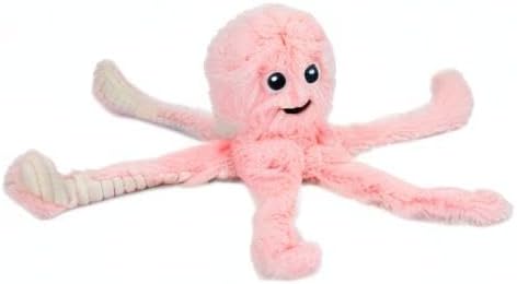  Interactive Squeaky Dog Chew Toy, Ideal Dog Toys for Chewers, Small, Medium & Large Dogs, and Fetch Lovers - Octomutant (Pink), Large thumbnail