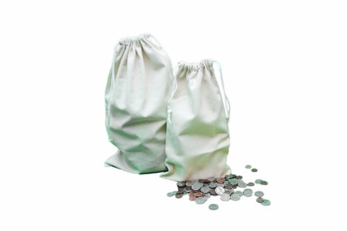 Sacs de monnaie Ubicon grand format 35x61 cm pour transport de fonds et coffre-fort