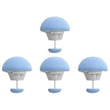 4pcs Blue Multifunctional Mushroom-Shaped Quilt Fastener Buttons – Skin-Friendly, Detachable, and Reusable for Quilt Covers, Quilts, and Curtains