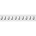 Brady 9713-J, 97665 97 Series Indoor/Outdoor Number and Letter, (Pack of 50 Cards)
